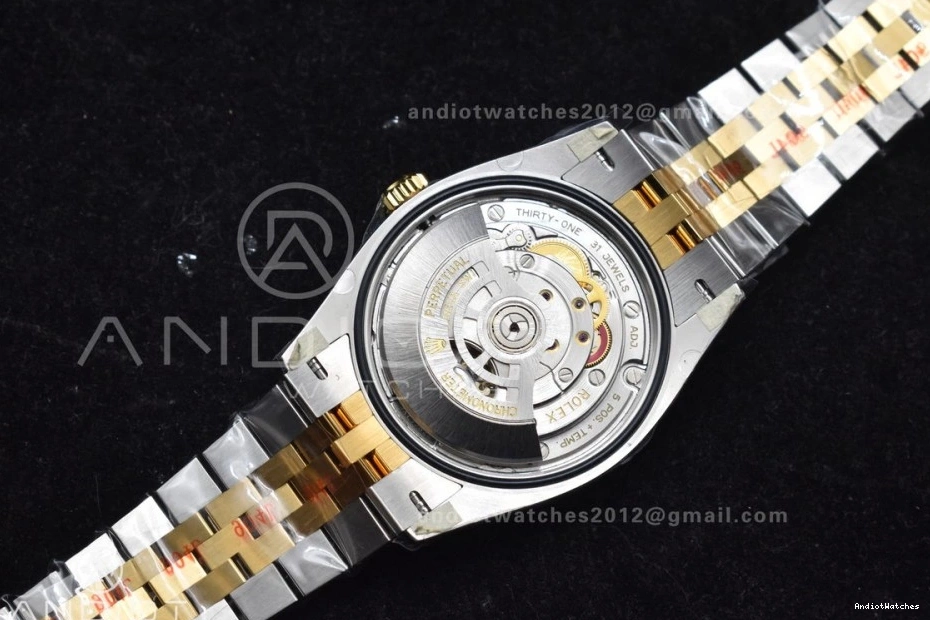 Clean Steel 556 Diamonds 904L RelaxedFit Jubilee 126233 YG VR Dial DateJust Edition on 36 Bracelet SS 1:1 Black Best 0306